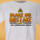 Construction Worker Personalized T-Shirt